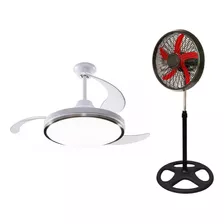 Promo Ventilador De Techo Retráctil + Ventilador De Pie