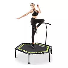 Onetwofit Mini Trampolín Silencioso De 48 Con Manillar Ajus