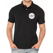 Camisa Polo Personalizada Sua Logo Bordado Peito (unidade) 