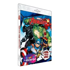 Kit Livro Infantil Aprender E Divertir Marvel Vingadores - 4 Livros De Colorir + Máscara + Jogo Da Memória