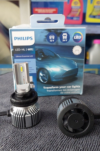 Focos Philips Led H11 Ultinon Essential 200% + Luz 6500k Foto 2
