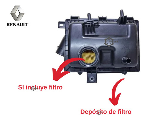 Depsito Caja Filtro Portafiltro Aire Kwid Renault Original Foto 4