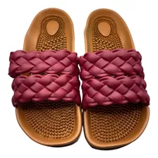 Sandalias Chanclas Cómodas Para Dama Trenza 