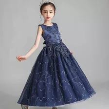 Vestido De Festa Princesa De Lantejoulas Para Meninas