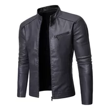 Ropa Retro Para Hombre Chaqueta De Cuero Cálida De Otoño E I