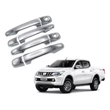 Cubre Manilla Cromada Mitsubishi L200 2016-2018