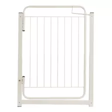 Portão Pet Grade De Pressão P/ Porta Cães Criança 74 A 79 Cm Cor Branco