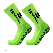 1 Par Meias Esportivas Antiderrapantes Mid Calf Homens Meias