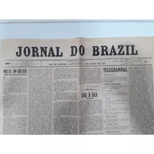 Jornal Do Brasil 1º Edição 09 De Abril De 1891 Raríssimo