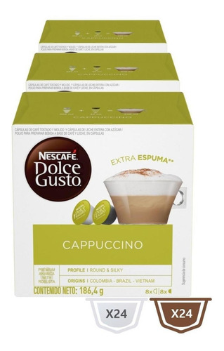 Nescafé Dolce Gusto Capuccinno Tr - Unidad a $28975