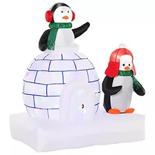 Decoraciones Inflables De Navidad De 5 Pies Pingüinos ...