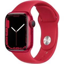 Apple Watch Series 7 45 Aluminio Red Sport Band Gps