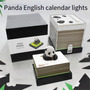 Calendario 3d Panda 2024, Arte Tallado En Papel Con Diseo D