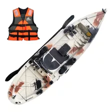 Kayak Caiaker Robalo 1 Plaza Resistente Estable Aventureros Color Camo Arena