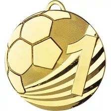 10 Medallas Deportiva Metálica - 5 Cm - Con Cinta