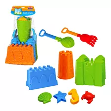 Kit Montar Castelo De Areia Beach Play Brinquedo De Praia