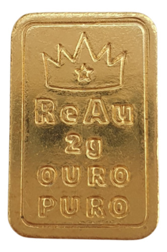 Ouro Puro 24k 999 Barrinha De 2 Gramas Certificado