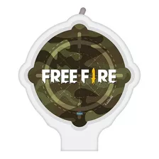 Vela Festa Free Fire - 01 Unidade - Festcolor - Rizzo Festas