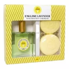 Kit Perfume Colônia English Lavender 100ml + 2 Sabonetes 80g