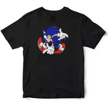 Camiseta Infantil Sonic Ouriço Veloz Kid Otima Qualidade