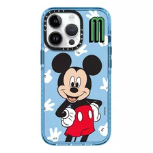 Case iPhone XR Mickey Mouse Azul Transparente