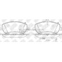 Pastillas De Freno Mercedes-benz Glk 350 3.0 2015 Nibk Del MERCEDES BENZ Clase GLK