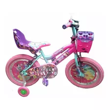 Bicicleta Para Niña De 3-5años Con Kit De Protección,luz Led