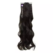 Extensiones De Cabello Color Negro 65cm Largo Liso Crespo