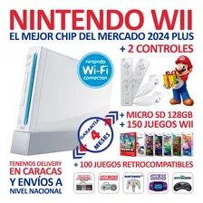 Nintendo Wii + Chip Full 2024 + 128gb + 150 Juegos + Regalo