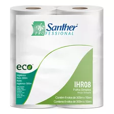 Papel Higiênico Rolo Eco Ihr08 8x300 Santher Santher Profess