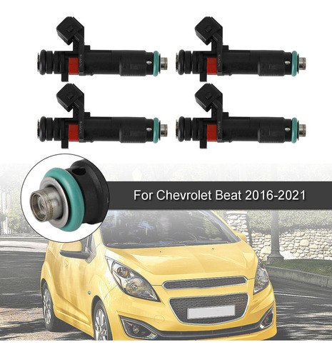 4 Inyector Combustible P/ Chevrolet Beat Spark 1.2 L4 Inj675 Foto 4