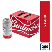 Six Pack Budweiser Lata - mL a $3