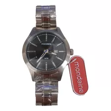 Relógio Mondaine 78507g0mvna1 Prata Cor Da Correia Preto