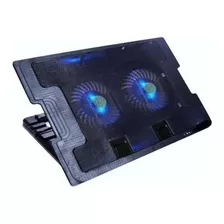 Base Cooler Doble Para Notebook Hasta 17 Altura Regulable