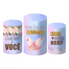 Trio Capas Cilindros Veste Fácil Sublimado C/ Elástico