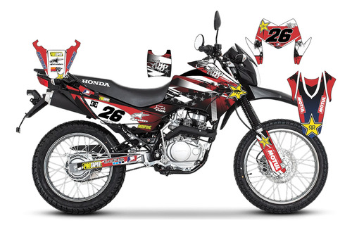 Honda Xr 150l Graficos Diseos Calcas Stickers Foto 6