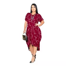 Vestido Feminino Mullet Plus Size Moda Feminina Saruel Lindo