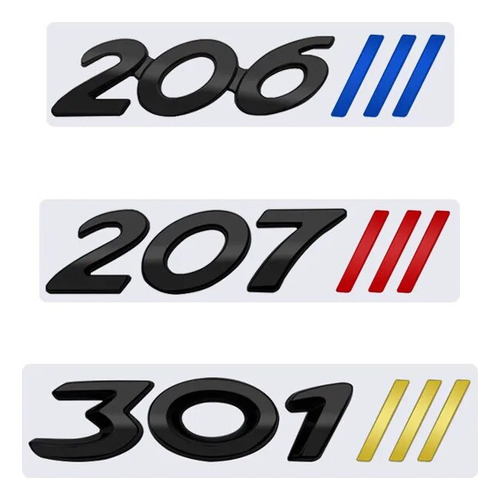 For Peugeot 107 206 207 208 301 307 308 508 Logo Sticker Foto 4