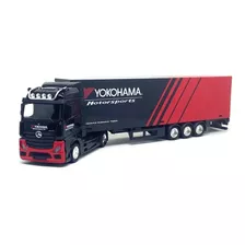 Caminhão Baú Mercedes Benz Actros Yokohama 1:43 Burago