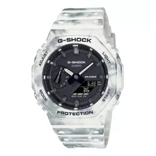Reloj Casio G-shock Gae-2100gc-7a Para Caballero Time Square Color De La Correa Multicolor Color Del Fondo Negro