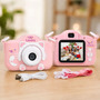 Camera Digital Infantil Gato Fotos Jogos Com Anti Queda Alça Marca Lavins Rosa