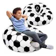 Sillón Inflable Puff Balón De Football Futbol Silla Aire