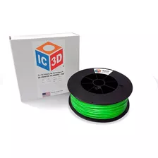 Filamento De Impresora 3d Ic3d Verde De 0.118 in Abs