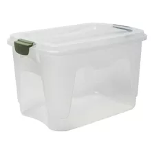 Caja Organizadora Multiuso C/cierre Clip Transparente 12l