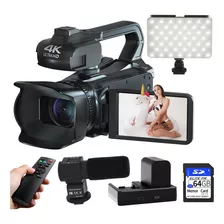 Muraux Camara De Video Videocamara 4k 64mp Camara De Vloggin