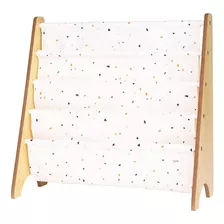 Rack Para Livros Material Reciclado Terrazzo Creme 3 Sprouts