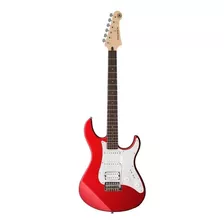 Guitarra Elétrica Yamaha Pac012/100 Series 012 Stratocaster De Mogno 2023 Metallic Red Brilhante Com Diapasão De Pau-rosa