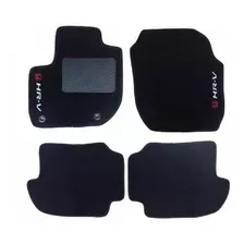 Kit Tapete De Carpete Para Honda Hr-v 2015 E 2016 Preto