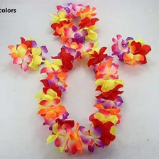 Traje De Fantasia Havaiano Flower Lei Hea Para Mulheres E Me