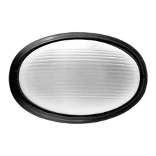 Aplique Exterior Pared Tortuga Ovalada Faroluz P/ Led 4275 Color Negro